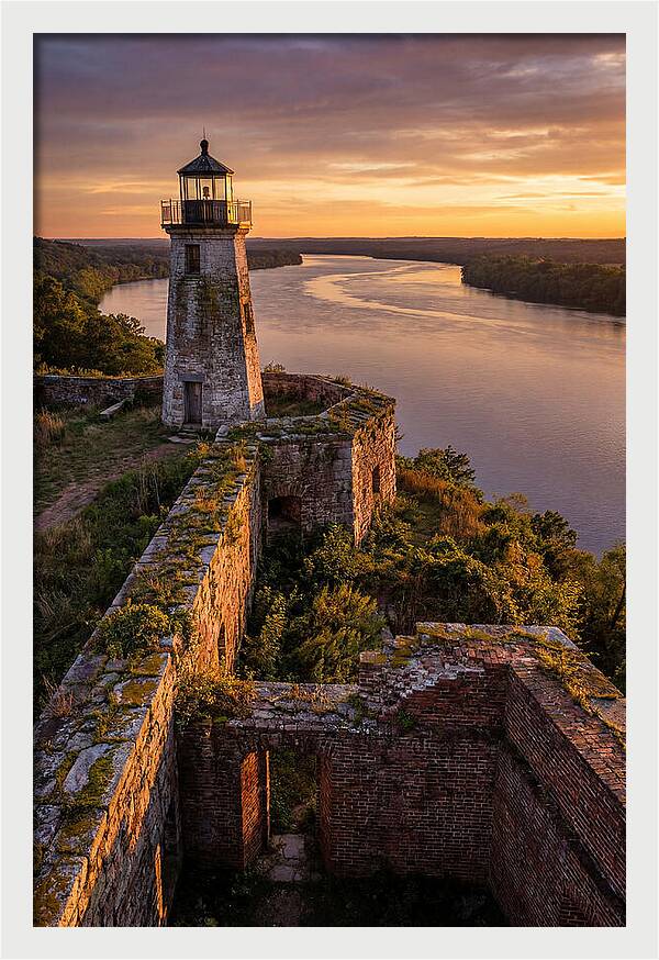 Point Lookout Lighthouse At Sunset