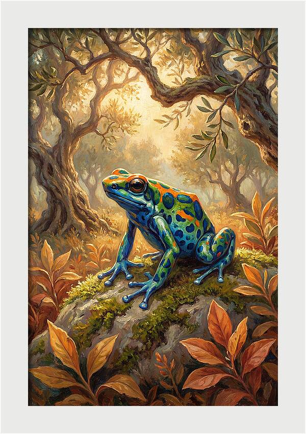 Poison Dart Frog In A Forest