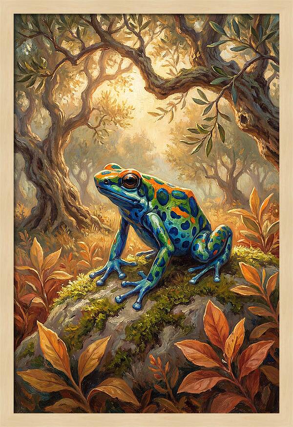Poison Dart Frog In A Forest