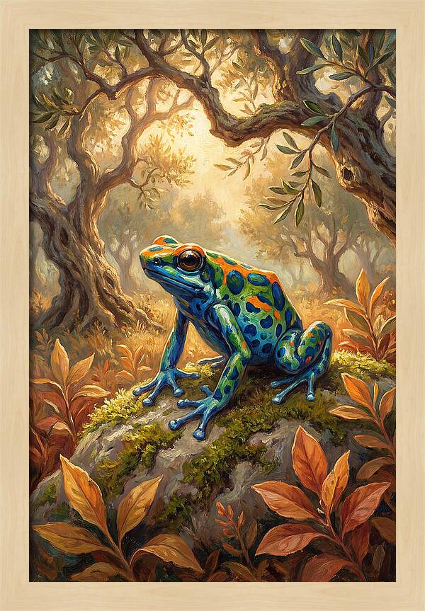 Poison Dart Frog In A Forest