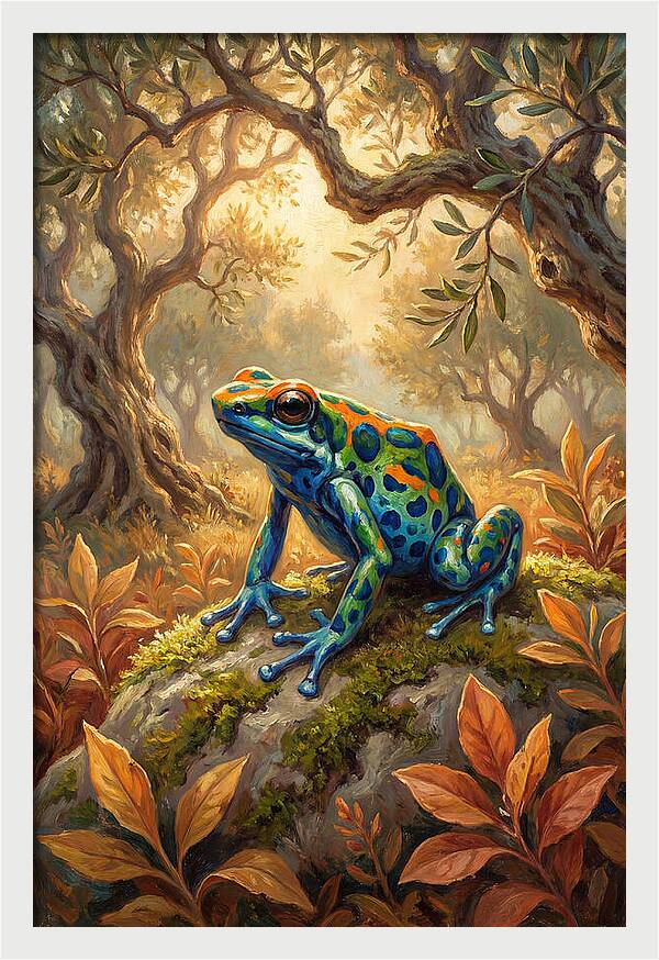 Poison Dart Frog In A Forest