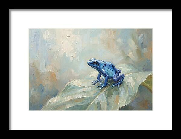 Poison Dart Frog In Electric Blue