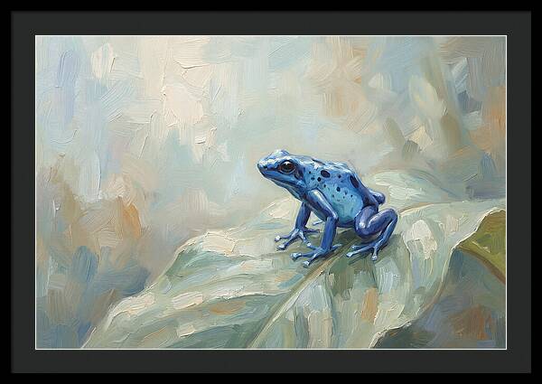 Poison Dart Frog In Electric Blue
