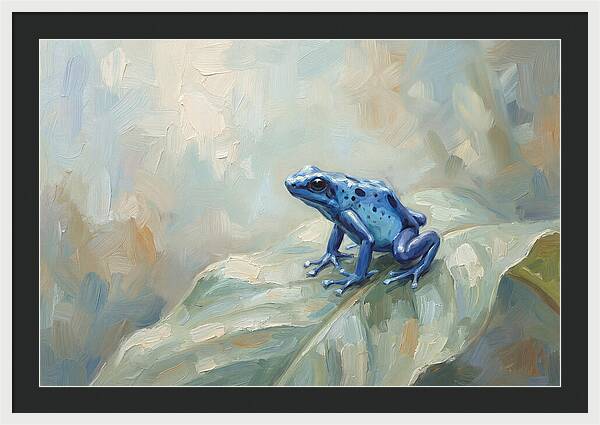 Poison Dart Frog In Electric Blue