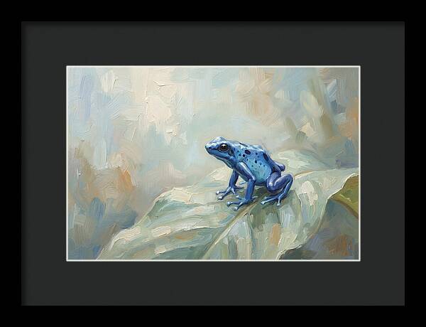 Poison Dart Frog In Electric Blue