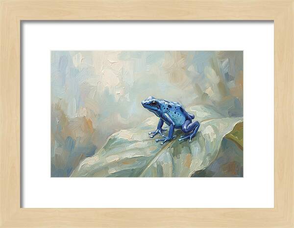 Poison Dart Frog In Electric Blue