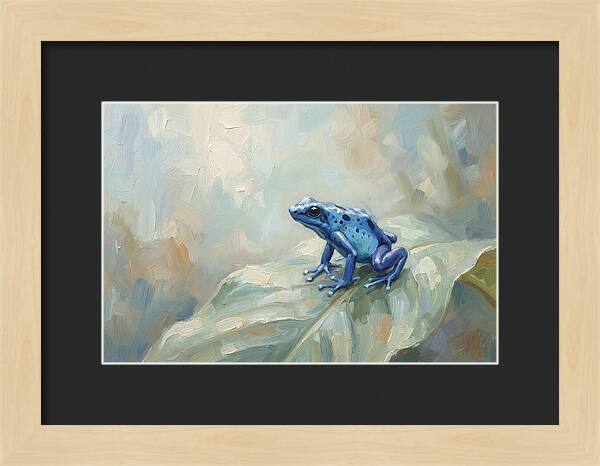 Poison Dart Frog In Electric Blue
