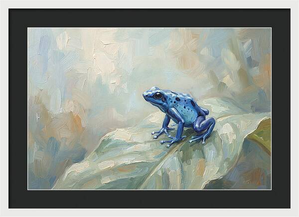 Poison Dart Frog In Electric Blue