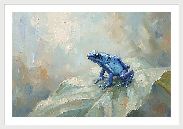 Poison Dart Frog In Electric Blue