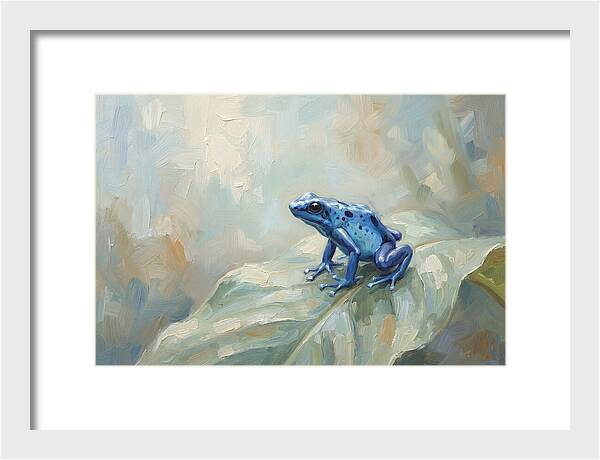 Poison Dart Frog In Electric Blue