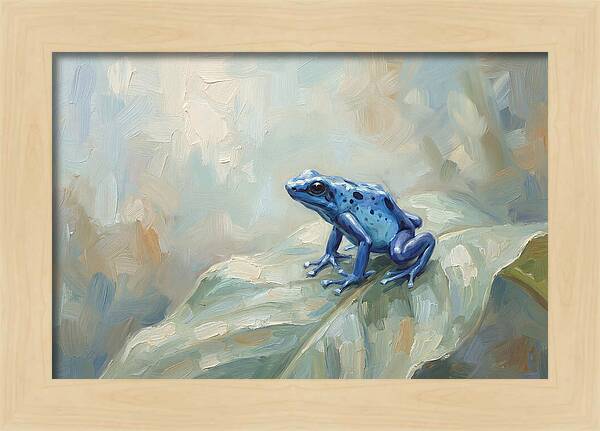 Poison Dart Frog In Electric Blue