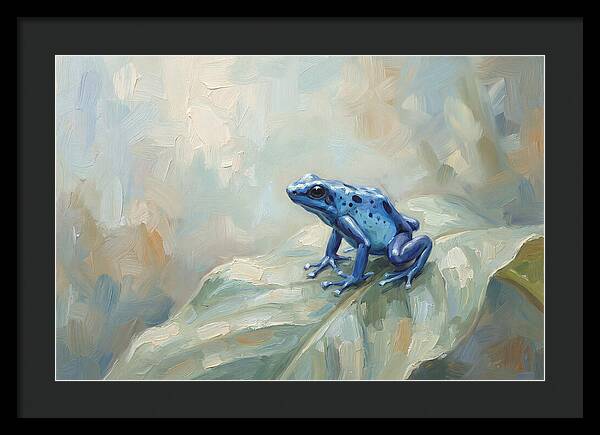 Poison Dart Frog In Electric Blue