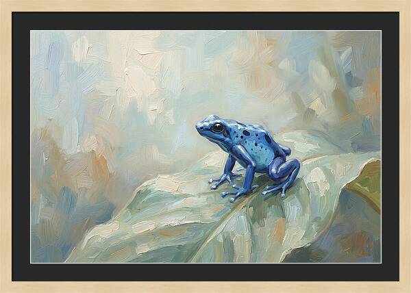 Poison Dart Frog In Electric Blue