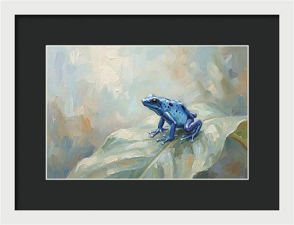 Poison Dart Frog In Electric Blue