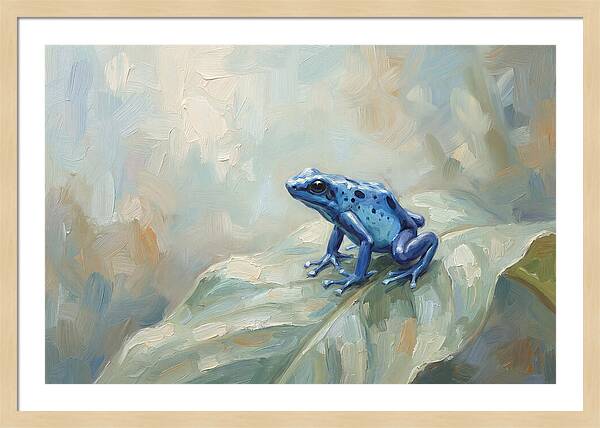 Poison Dart Frog In Electric Blue