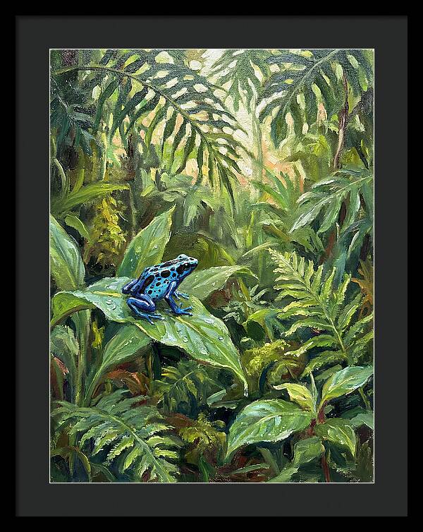 Poison Dart Frog In Lush Greenery