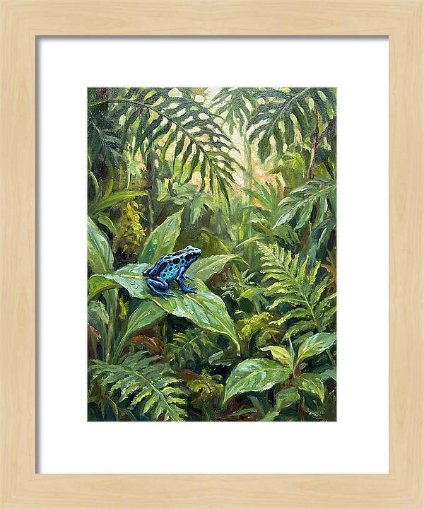 Poison Dart Frog In Lush Greenery