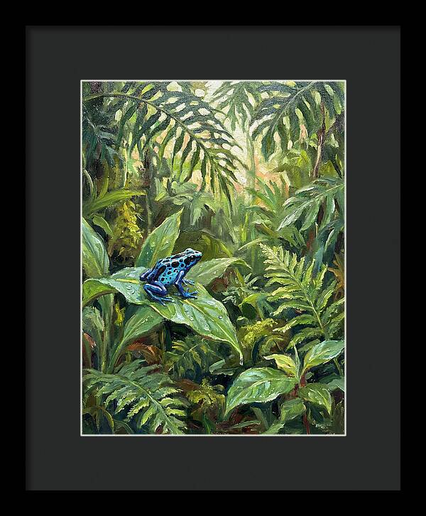 Poison Dart Frog In Lush Greenery