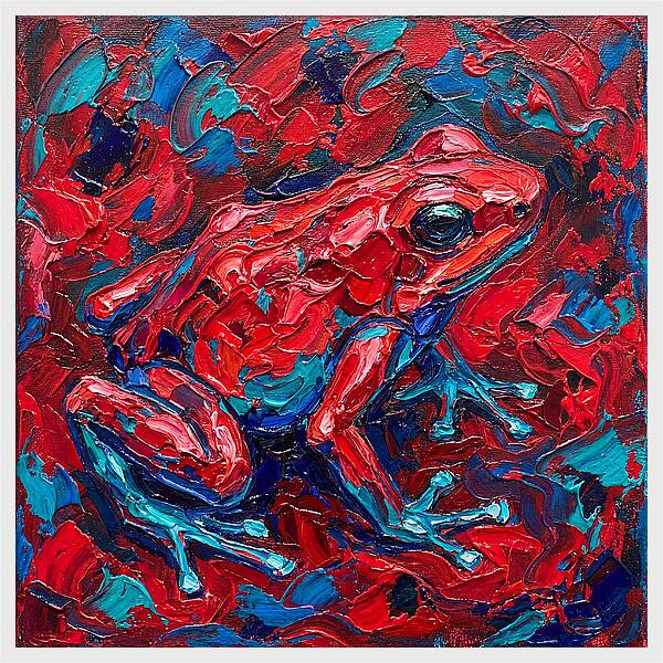 Poison Dart Frog In Vibrant Colors