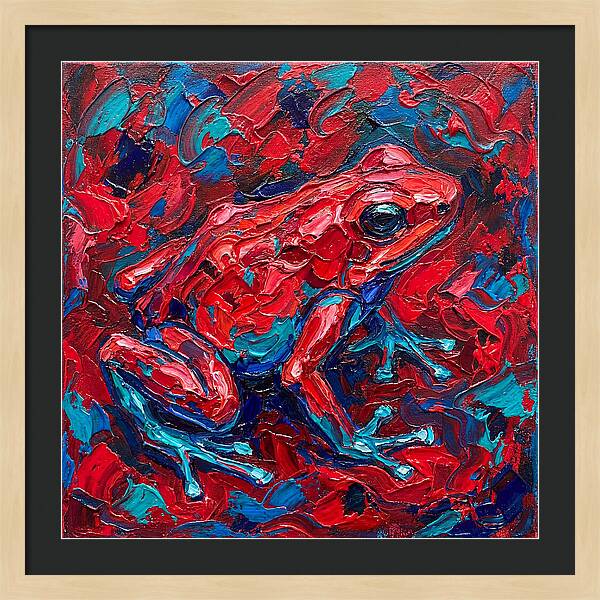 Poison Dart Frog In Vibrant Colors