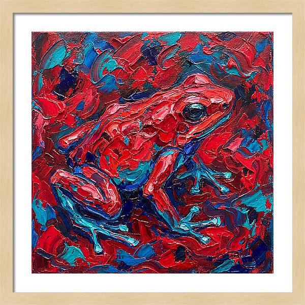 Poison Dart Frog In Vibrant Colors