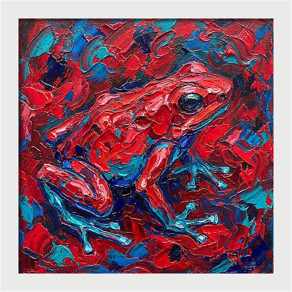 Poison Dart Frog In Vibrant Colors