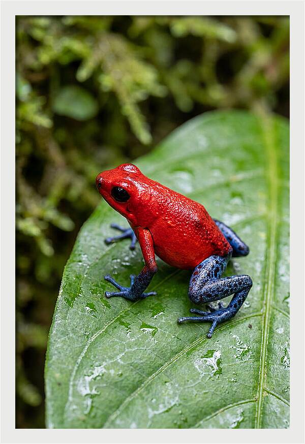 Poison Dart Frog On Leaf