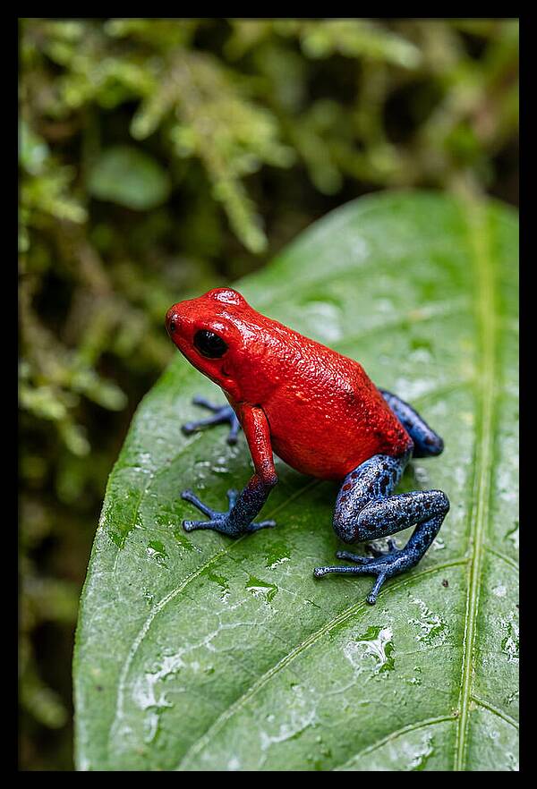 Poison Dart Frog On Leaf