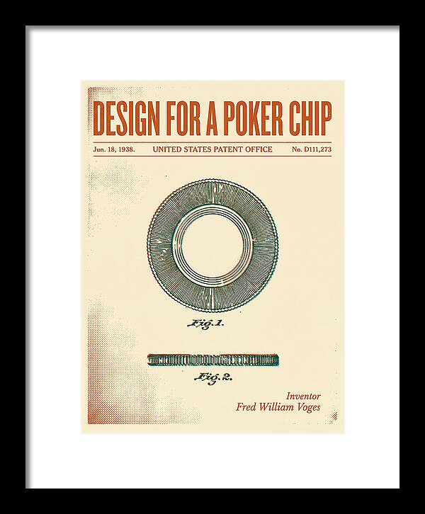 Poker Chip Retro Patent Usd111273s