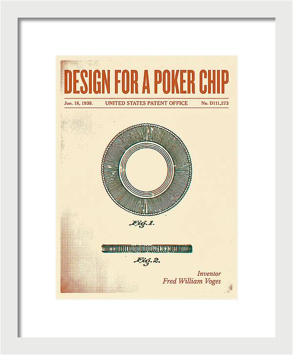 Poker Chip Retro Patent Usd111273s