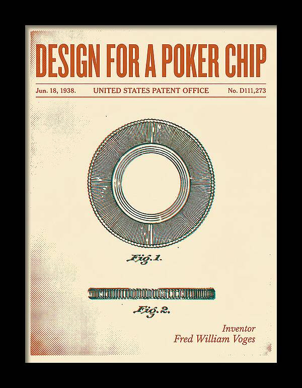 Poker Chip Retro Patent Usd111273s