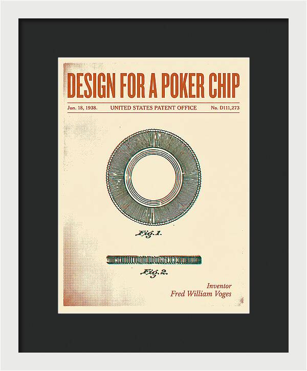 Poker Chip Retro Patent Usd111273s