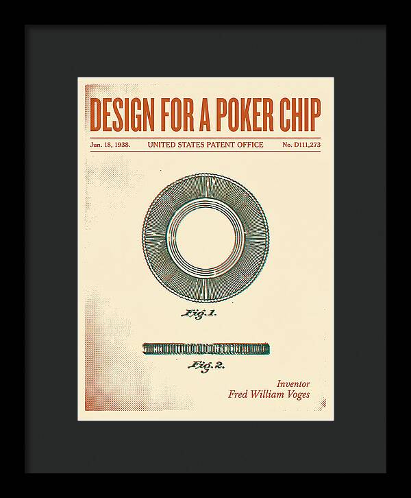 Poker Chip Retro Patent Usd111273s