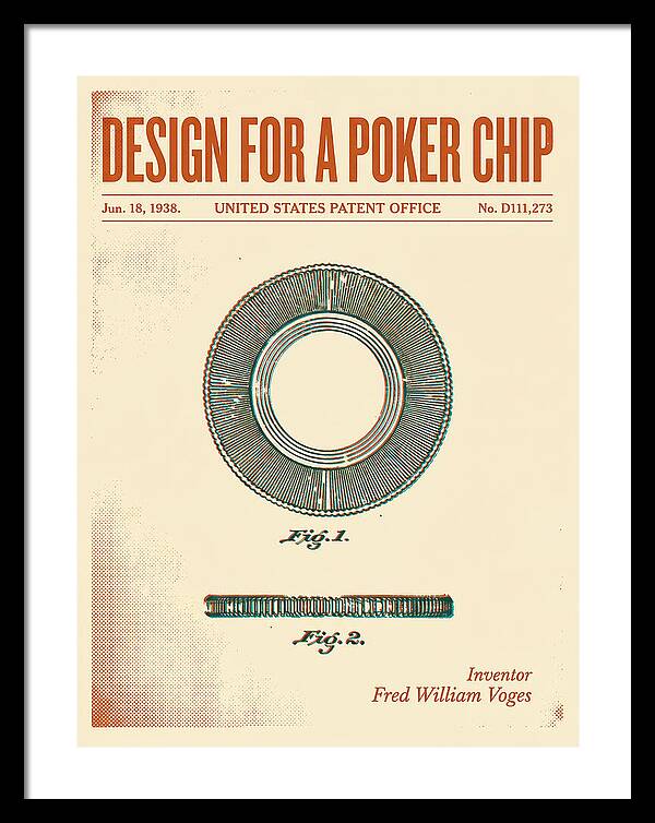 Poker Chip Retro Patent Usd111273s