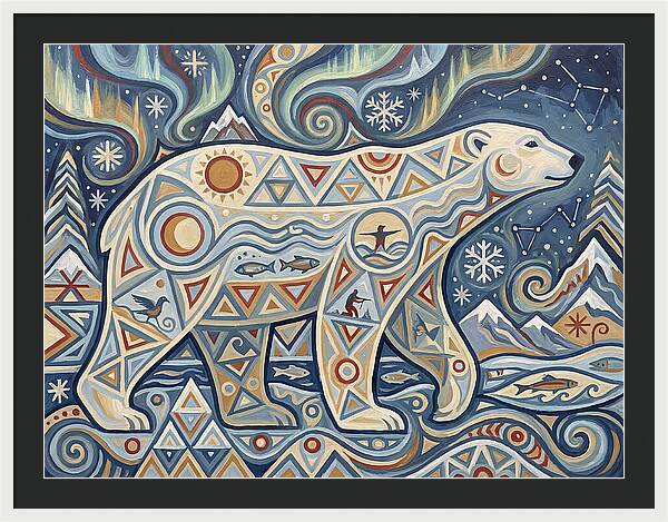 Polar Bear Folk Art