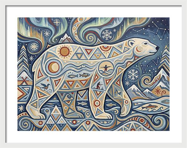 Polar Bear Folk Art