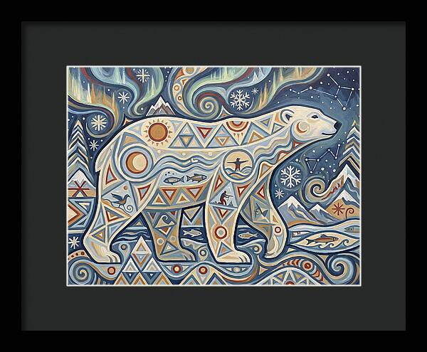 Polar Bear Folk Art