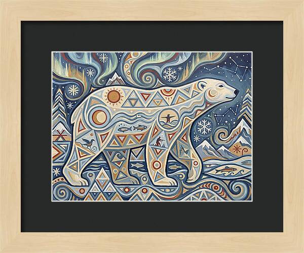 Polar Bear Folk Art