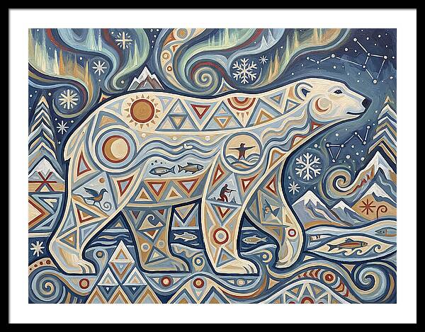 Polar Bear Folk Art