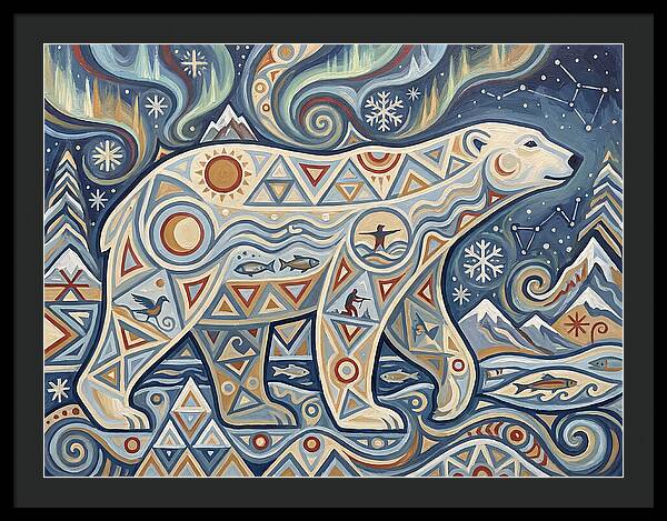 Polar Bear Folk Art