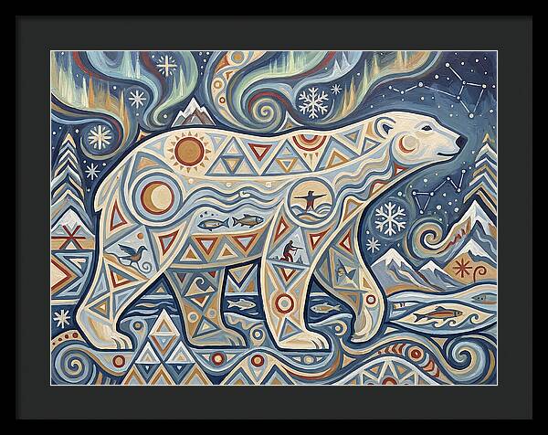 Polar Bear Folk Art