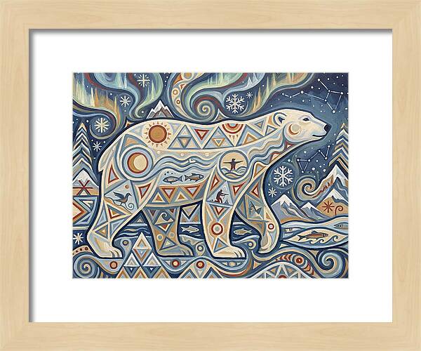 Polar Bear Folk Art