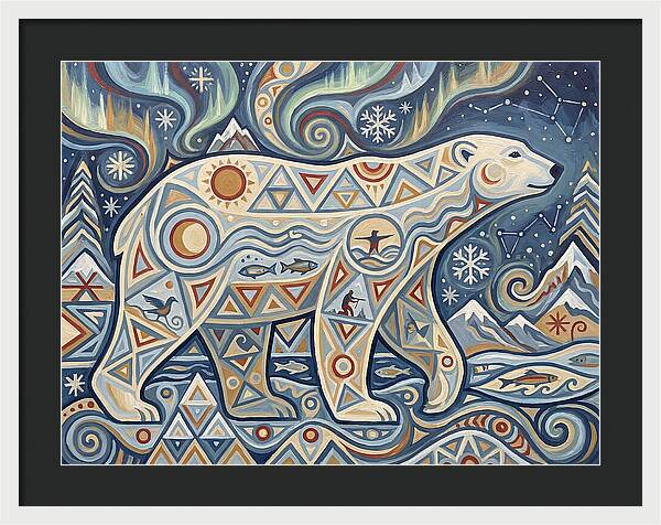 Polar Bear Folk Art
