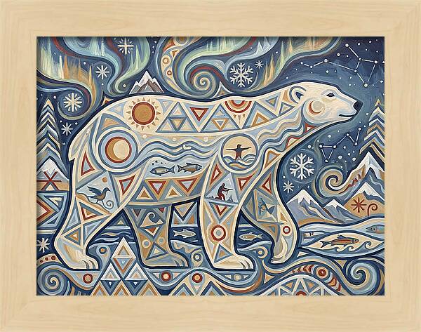 Polar Bear Folk Art