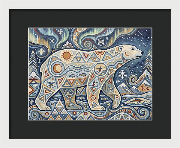 Polar Bear Folk Art