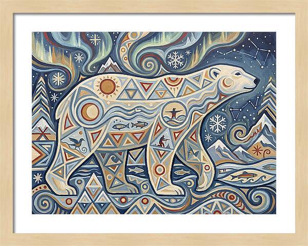 Polar Bear Folk Art