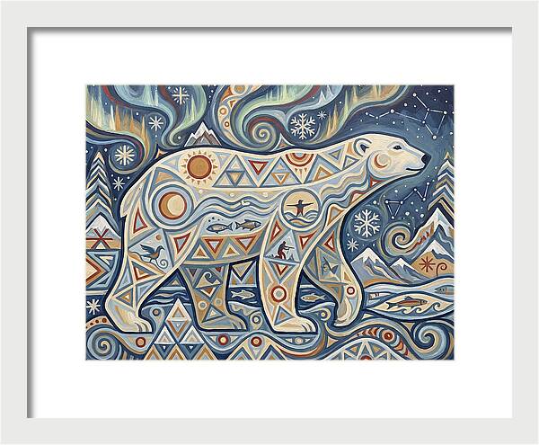 Polar Bear Folk Art