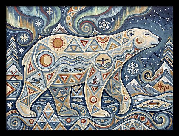 Polar Bear Folk Art