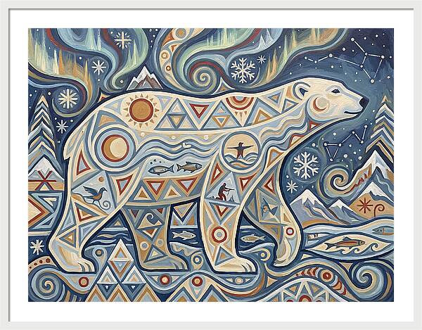 Polar Bear Folk Art
