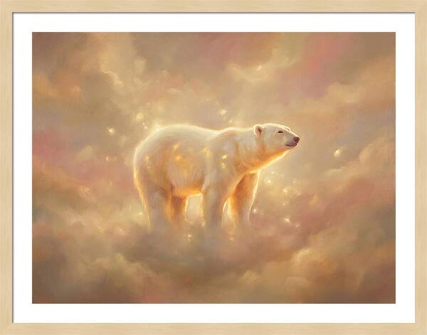 Polar Bear In Clouds